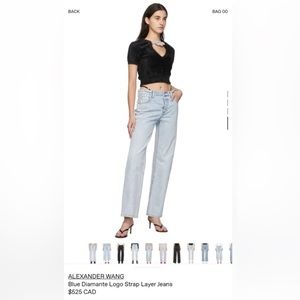 Alexander Wang Diamanté Jeans Size 26